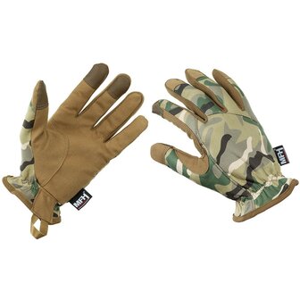 MFH Tactical Gloves, &quot;Lightweight&quot;, MTP Operation-camo