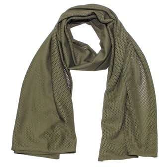 MFH Net scarf / sniper scarf mesh, OD green, 190 x 70 cm