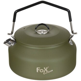 Fox outdoor Teekessel, Edelstahl, 950 ml (1 Qt), oliv gr&uuml;n