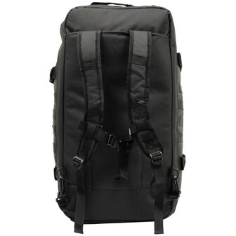 MFH backpack carry bag travel with compression straps 50L, black