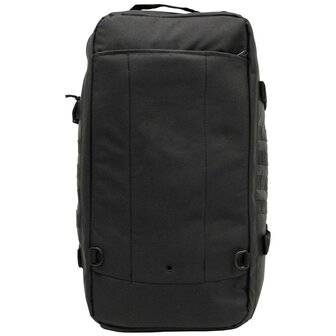 MFH sac &agrave; dos sac de transport &quot; travel &quot; avec sangles de compression 50L, noir
