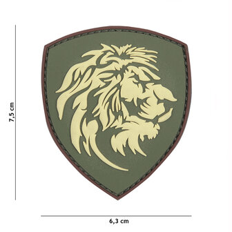 101 INC 3D PVC patch shield &quot; Dutch Lion &quot; OD green