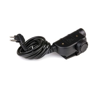 Z-Tactical Z125 U94 PTT adaptateur de casque  Nato jack / connecteur 2-pin Motorola