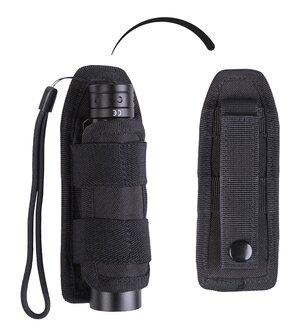 Mil-Tec flashlight holster Molle, black