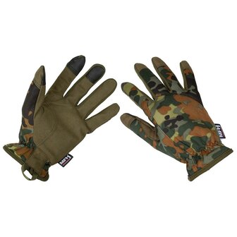 MFH Tactical Gloves, &quot;Lightweight&quot;, flecktarn