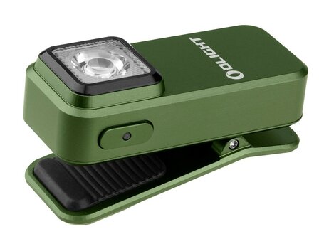 Olight Oclip mini Akku LED Taschenlampe / Arbeitslicht, oliv gr&uuml;n