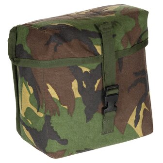 Dutch army Molle field bag helmet attachment, woodland DPM