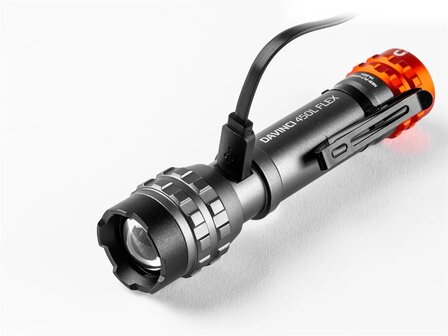 Nebo 450L Flex LED compact zaklamp IPX4, Oplaadbaar Li-Ion 600mAh