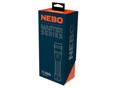 Nebo Master Series FL1500 LED zaklamp, IPX67, Li-Ion 18650 2600mAh