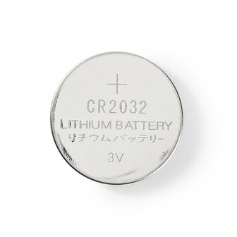 Pile bouton Nedis 3 V au lithium CR2032, 280 mAh, 5 pi&egrave;ces