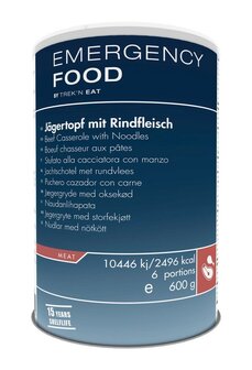 Trek &#039;n Eat, Emergency Food J&auml;gertopf mit Rindfleisch 600G Dose