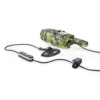Nedis TK0810 PTT/VOX communication walkie-talkie set incl. headsets, up to 8 km, digital woodland