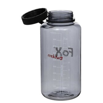 Fox outdoor Feldflasche transparent 1000 ml, gro&szlig;e &Ouml;ffnung, BPA-frei