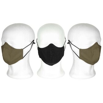 Scimitar Gesichtsmaske, 3er Pack, schwarz / oliv gr&uuml;n