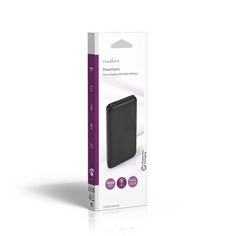 Batterie Externe Portable Nedis 10.000 mAh noir