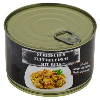 MFH Canned pork with rice, Serbian style, 400g, emergency food