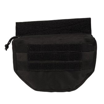 Mil-Tec Drop Down Pouch f&uuml;r Plattentr&auml;gerwesten, schwarz