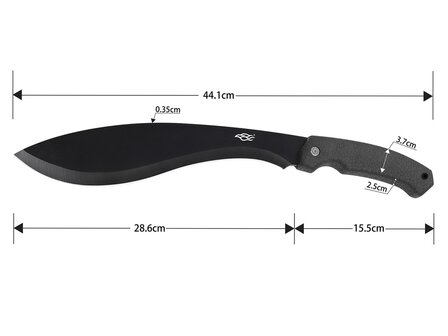 Ganzo Firebird Kukri Buschmesser / Machete mit Nylonscheide