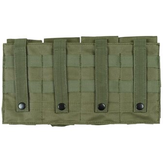 MFH 4-fold ammo pouch &quot;MOLLE&quot;, OD green