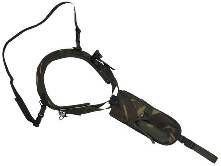 Britse pistool schouderholster, met klep, schouder- en borstriem, DPM camo