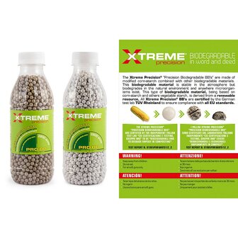 Extreme Precision airsoft Bio BBs 0.20g 6mm wit, fles 2800 BB&#039;s