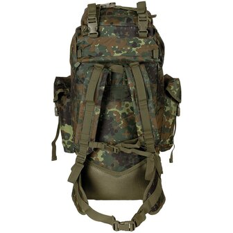 MFH Bundeswehr Molle Combat-rugzak, 65l, aluminium frame, Flecktarn