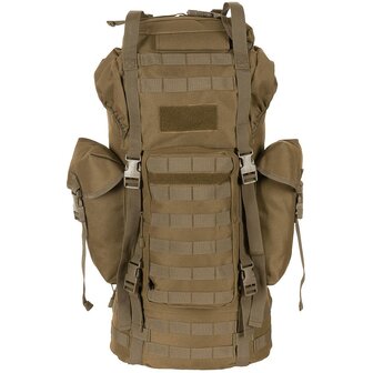 Sac &agrave; dos MFH Bundeswehr Molle Combat, 65l, cadre en aluminium, Coyote tan