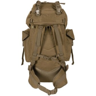 Sac &agrave; dos MFH Bundeswehr Molle Combat, 65l, cadre en aluminium, Coyote tan