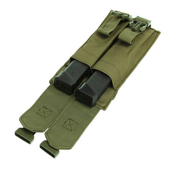 101 Inc double pistol magazine pouch Molle, OD green