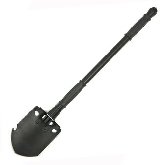 AB multifunctional field shovel G3 with ABS handle and nylon cover, black