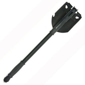 AB multifunctional field shovel G3 with ABS handle and nylon cover, black