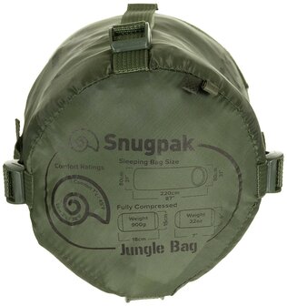 Snugpak Jungle Bag WGTE slaapzak, olijfgroen