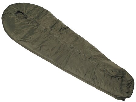 Dutch army Mummy sleeping bag 2-layer filling, 3 seasons, modular, OD green