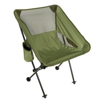 Fox outdoor Folding chair, &quot;Oltralight&quot;, OD green, back- and armrest