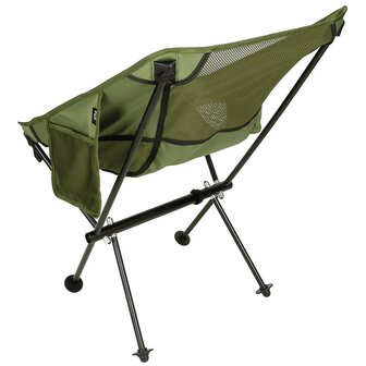 Fox outdoor Folding chair, &quot;Oltralight&quot;, OD green, back- and armrest