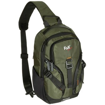 Fox outdoor One strap backpack / sling bag 7l, olive green