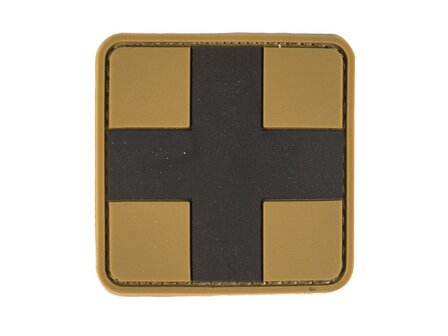 Mil-Tec Patch &quot;First Aid&quot; 3D, coyote tan