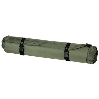 Fox outdoor self inflatable sleeping mat with storage bag, OD green