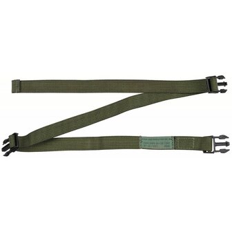 Osprey daypack / side bag nylon strap, adjustable, OD green