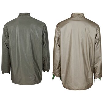 KPU Gore-tex laminate liner jacket for parka/smock, water-resistant and breathable, OD green