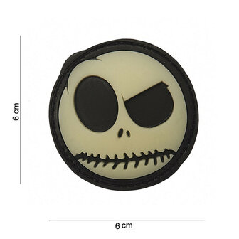 101 INC 3D PVC patch shield &quot; Big Nightmare Smiley &quot;