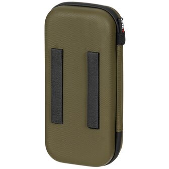 MFH case rigide grande avec bandes velcro, vert olive