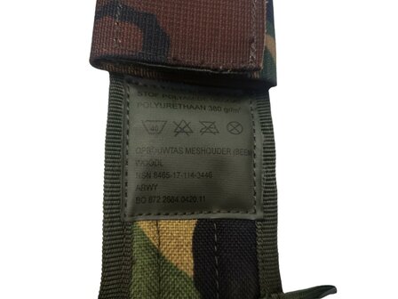 KL landmacht beenholster voor mes of bajonet, Molle, Woodland DPM 