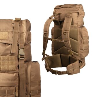 Mil-tec Bundeswehr GEN II Kampfrucksack 65l, Dark coyote