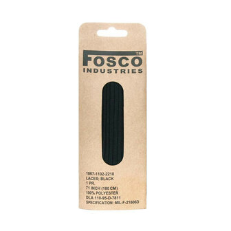 Fosco Shoelaces, black, 180 cm