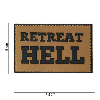 101 INC 3D PVC patch &quot; Retreat Hell&quot; Desert