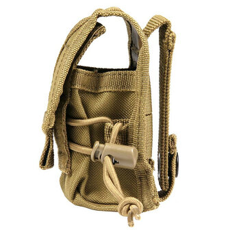 101 Inc Molle Radio Pouch, LQ16013, Coyote Tan