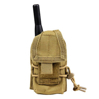 101 Inc Molle Radio Pouch, LQ16013, Coyote Tan