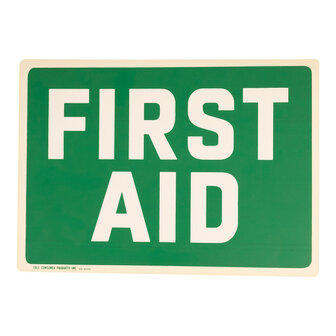 Cole waarschuwingsbord First Aid, 35x25cm