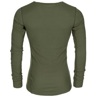 Odlo Thermo-Langarm-Unterhemd, unisex, Midlayer, oliv gr&uuml;n